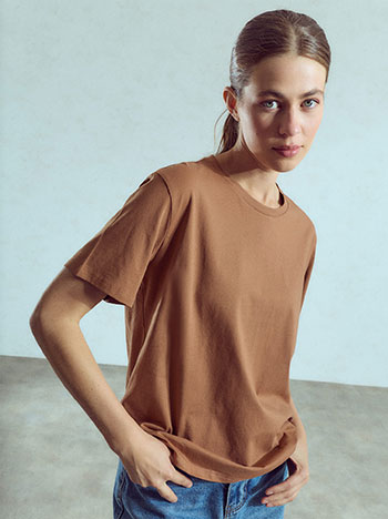 Τ-shirt μονόχρωμο WU7616.4212+4