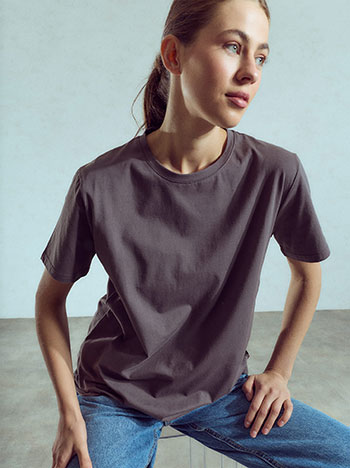 Τ-shirt μονόχρωμο WU7616.4212+3