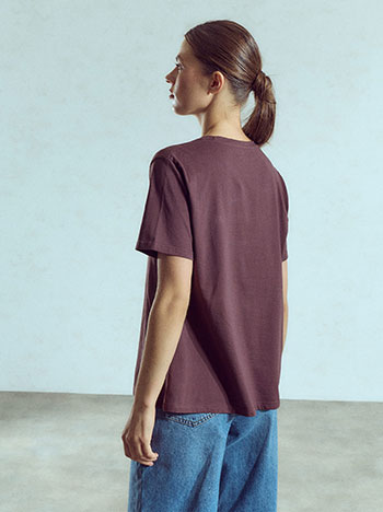 Τ-shirt μονόχρωμο WU7616.4212+5
