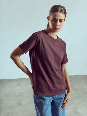 Τ-shirt μονόχρωμο WU7616.4212+5