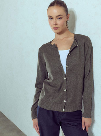Ζακέτα με strass κουμπιά WU7616.5647+2