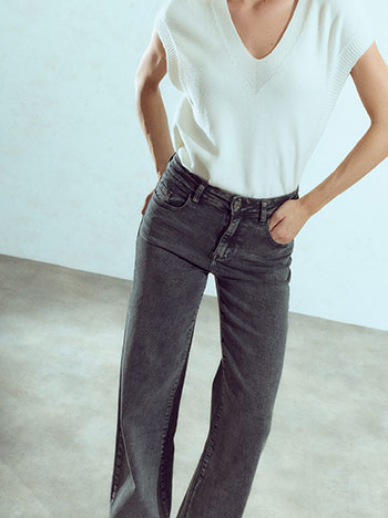 Celestino Τζιν με Βαμβάκι Wide Leg Wu7643 1603+1 Παντελόνια Jeans Γυναικεία Ρούχα Μόδα