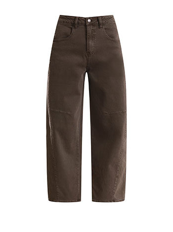 Τζιν wide-leg με διακοσμητικές ραφές WU7643.1796+1
