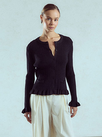 Ζακέτα με βολάν WU7948.5231+4