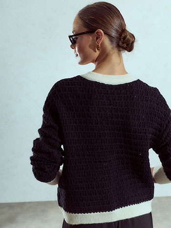 Celestino Ζακέτα Πλεκτή Δίχρωμη Wu7948 5577+1 Πανωφόρια Ζακέτες Γυναικεία Ρούχα Μόδα