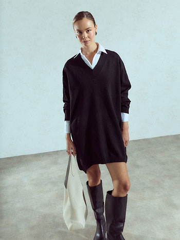 Φόρεμα ασύμμετρο oversized WU7948.8499+1