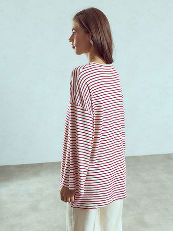 Μπλούζα μακρυμάνικη oversized WU874.4265+3
