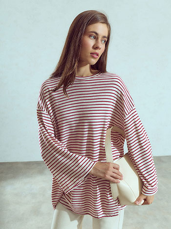 Μπλούζα μακρυμάνικη oversized WU874.4265+3