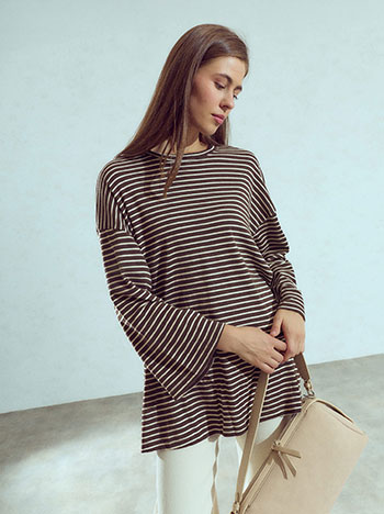 Μπλούζα μακρυμάνικη oversized WU874.4265+2