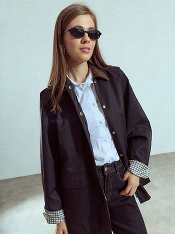 Μπουφάν parka με κοτλέ γιακά WU874.6036+1