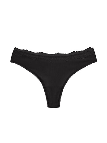 Σλιπ ριπ string με δαντέλα WU9833.A814+1