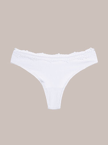 Σλιπ ριπ string με δαντέλα WU9833.A814+6