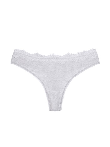 Σλιπ ριπ string με δαντέλα WU9833.A814+3