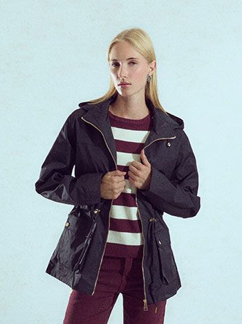 Μπουφάν parka μονόχρωμο WU9844.6878+1