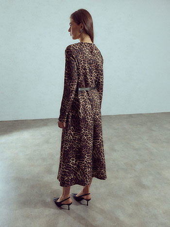 Celestino Φόρεμα με Animal Print Wu9844 8212+2 Φορέματα Maxi Γυναικεία Ρούχα Μόδα